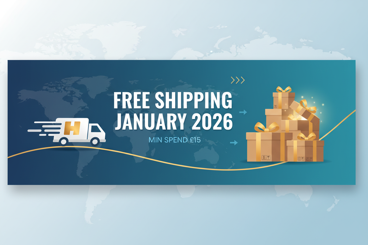 FREE SHIPPING JANUARY 2026 - MIN SPEND £15